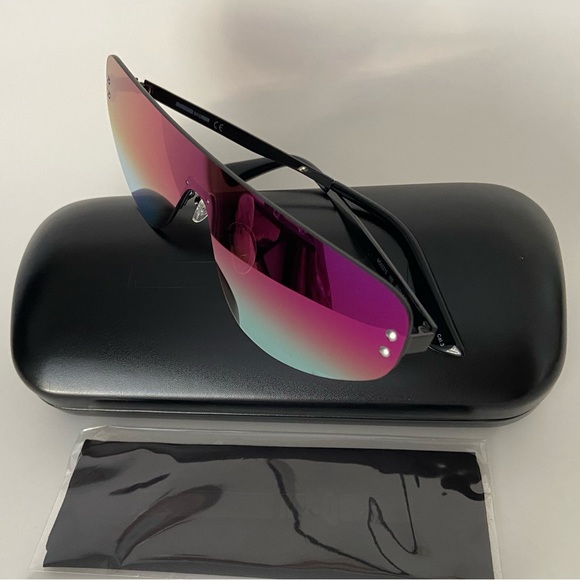 NEW McQ Alexander McQueen Unisex Flat Top Shield Sunglasses, 99mm main image 6